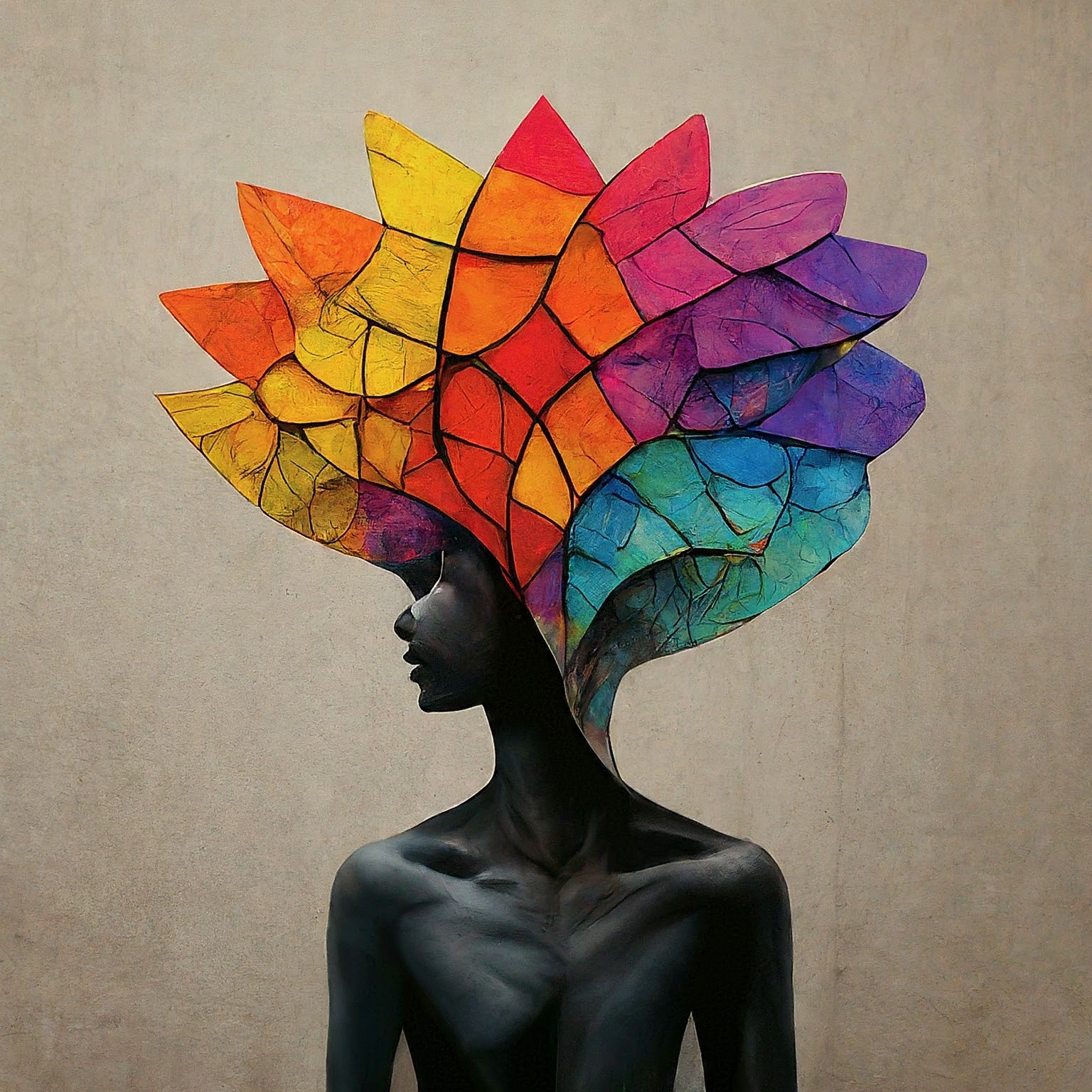 A colourful mosaic mind
